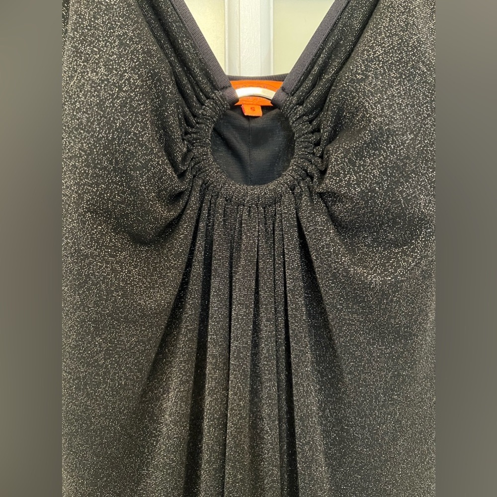 Scoop NYC Nightgown style sparkle maxi dress with center ring